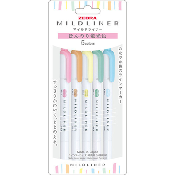 ZEBRA Mildliner Double-sided Highlighter Brush Brush / Extra Fine 25 Color  Box Set -  Denmark