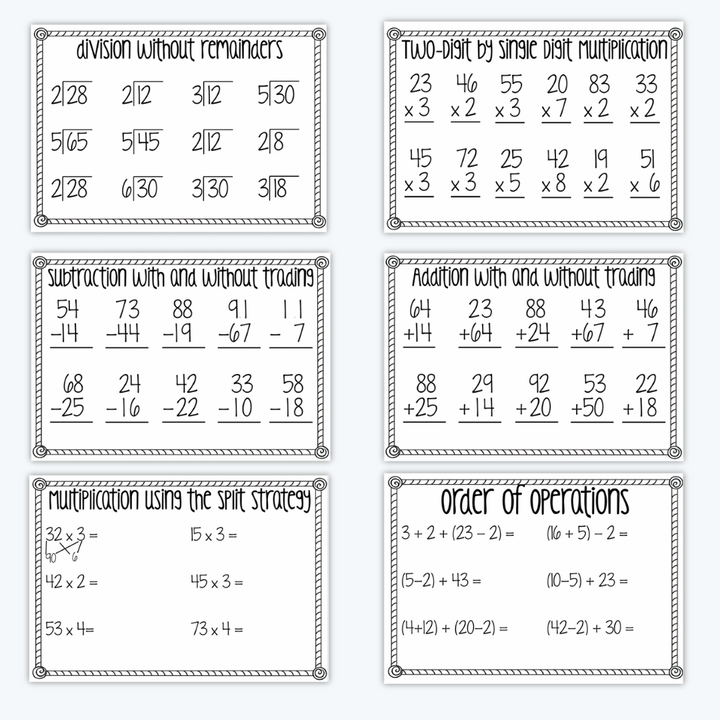 25 Christmas Word Problems Year 3 digital printable displayed side by side on a white background.