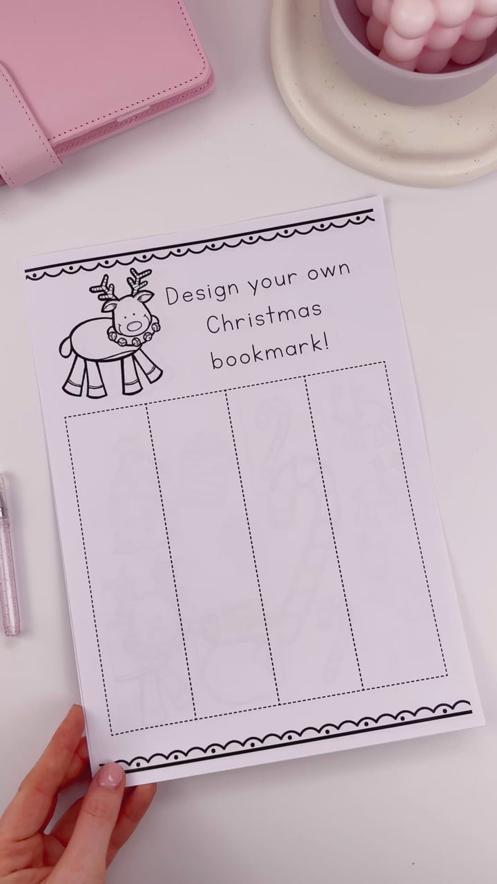 Christmas Bookmarks | Colour in | Digital Download