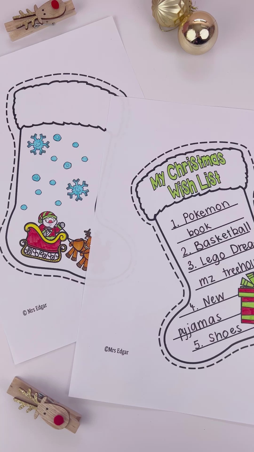 Christmas Stocking Craft | Digital Download